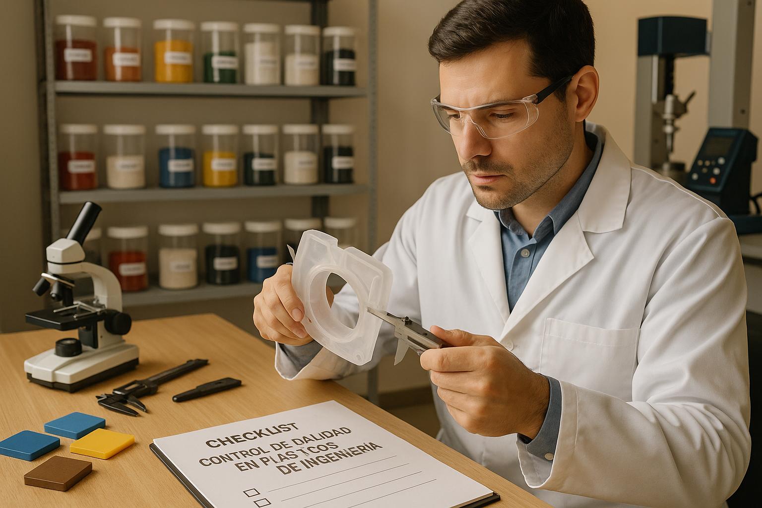 Checklist: Control de Calidad en Plásticos de Ingeniería